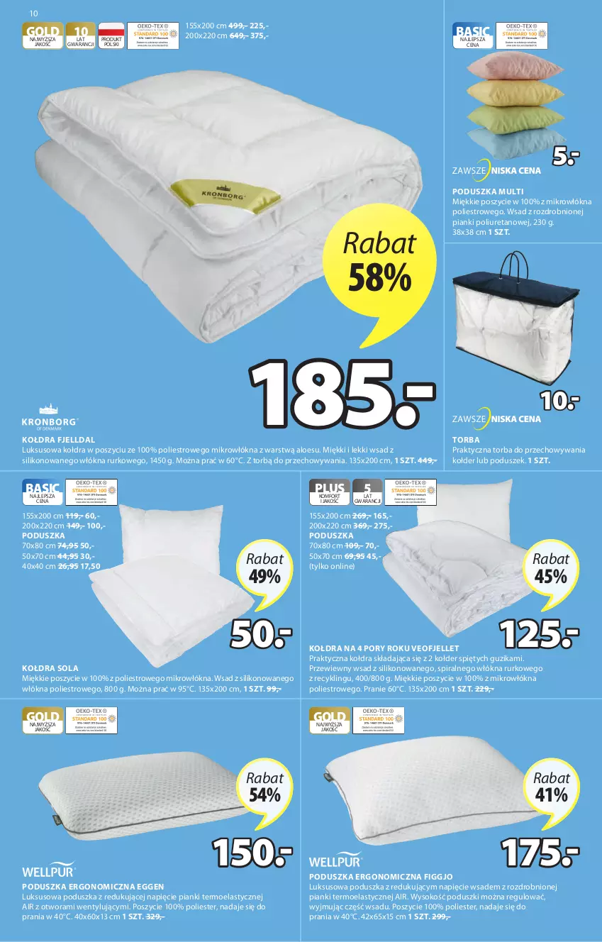 Gazetka promocyjna Jysk - Oferta tygodnia - ważna 09.03 do 22.03.2022 - strona 11 - produkty: Kołdra, Poduszka, Por, Sok, Torba