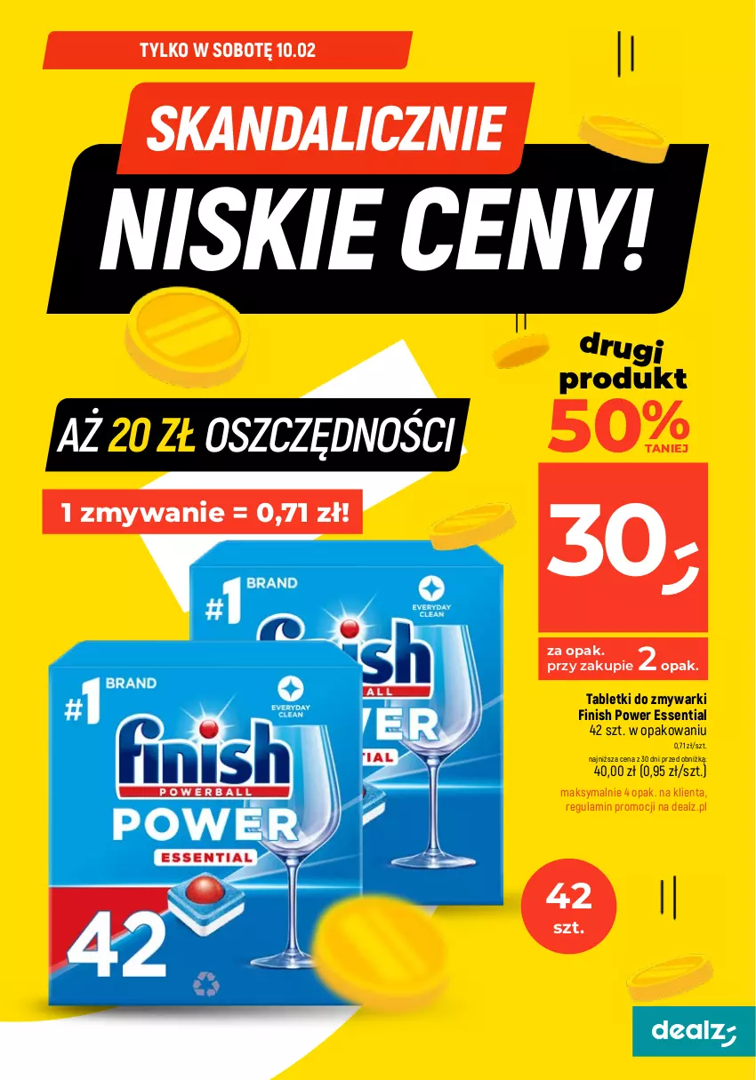 Gazetka promocyjna Dealz - MAKE A DEALZ - ważna 08.02 do 14.02.2024 - strona 9 - produkty: Finish, Papier, Papier toaletowy, Tablet, Tabletki do zmywarki, Zmywarki