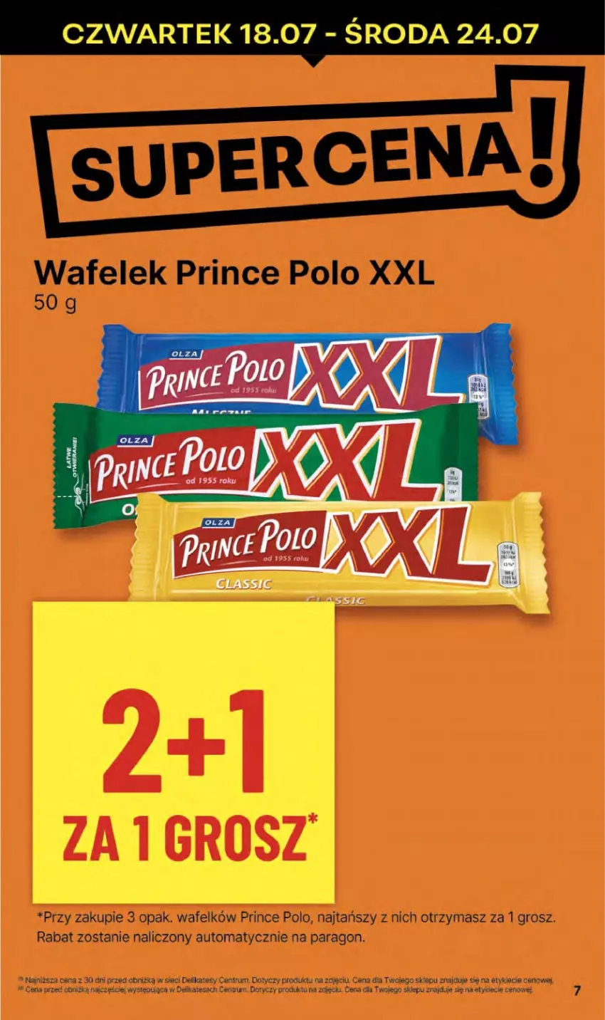 Gazetka promocyjna Delikatesy Centrum - NOWA GAZETKA Delikatesy Centrum od 18 lipca! 18-24.07.2024 - ważna 18.07 do 24.07.2024 - strona 7 - produkty: Prince Polo, Rum, Wafelek