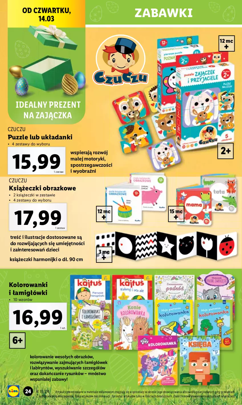 Gazetka promocyjna Lidl - GAZETKA - ważna 11.03 do 16.03.2024 - strona 26 - produkty: Dzieci, Obraz, Puzzle