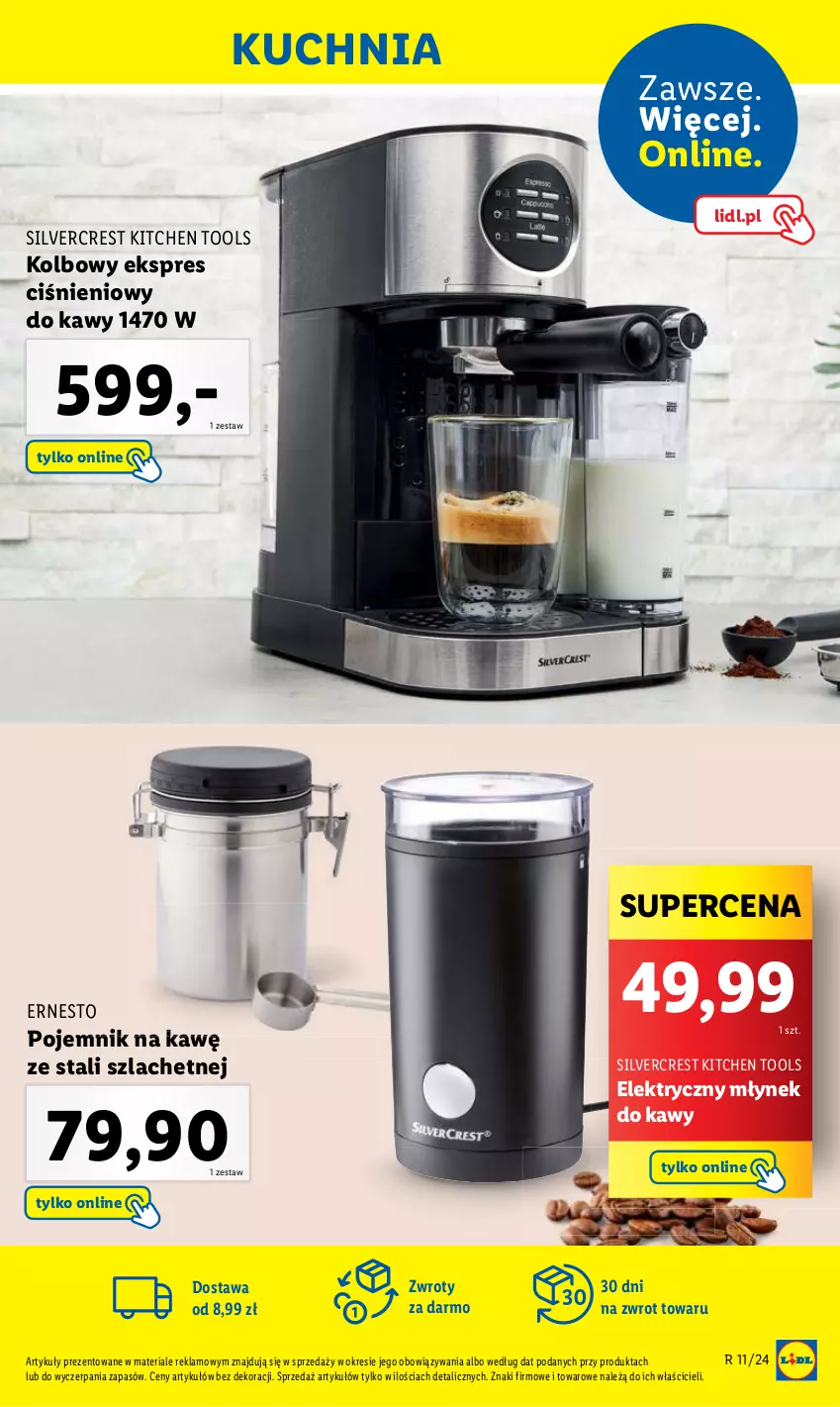 Gazetka promocyjna Lidl - GAZETKA - ważna 11.03 do 16.03.2024 - strona 29 - produkty: Kuchnia, Młynek, Młynek do kawy, Pojemnik, Silvercrest