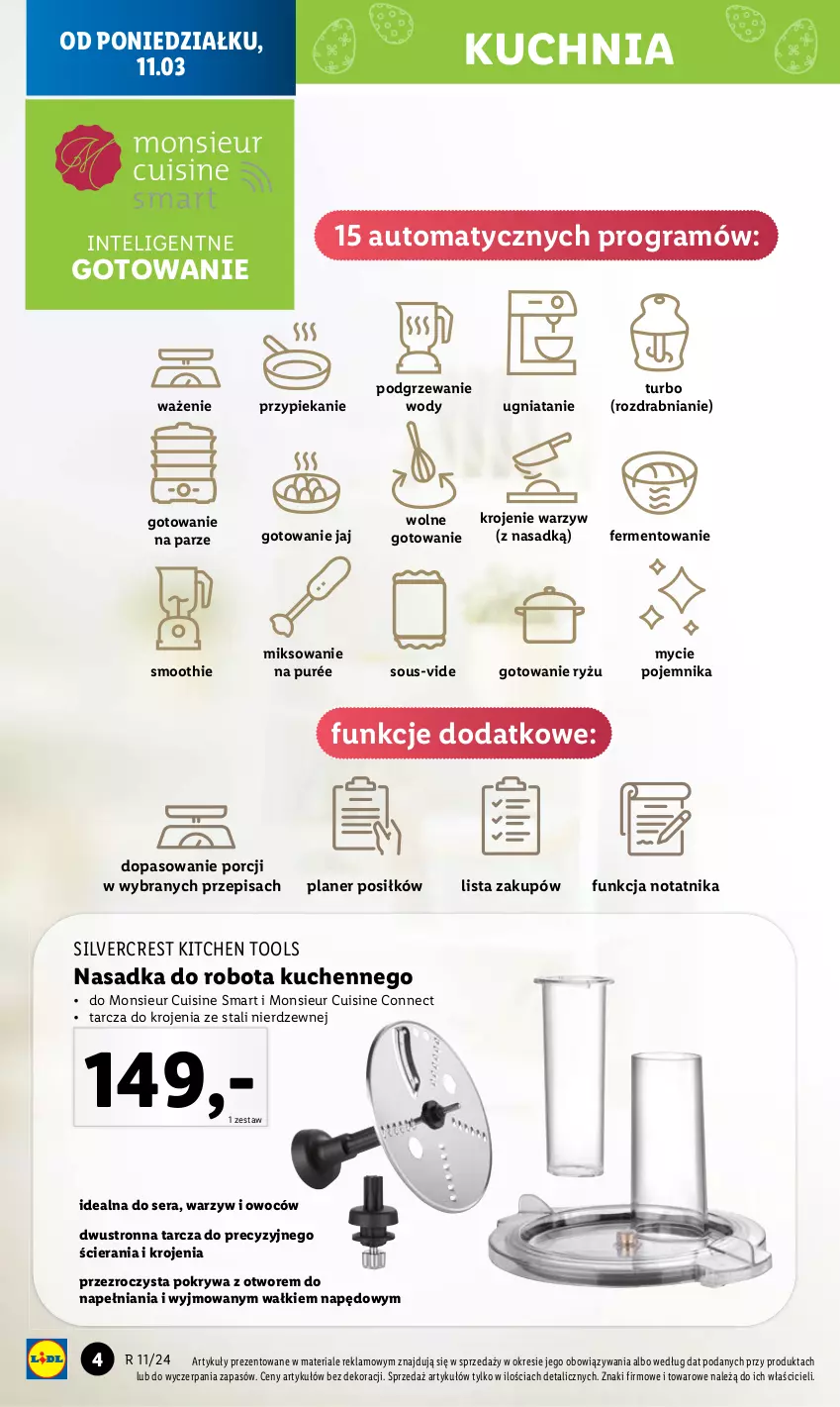 Gazetka promocyjna Lidl - GAZETKA - ważna 11.03 do 16.03.2024 - strona 6 - produkty: Gra, Intel, Kuchnia, Pojemnik, Pokrywa, Por, Pur, Robot, Ryż, Ser, Silvercrest, Smoothie