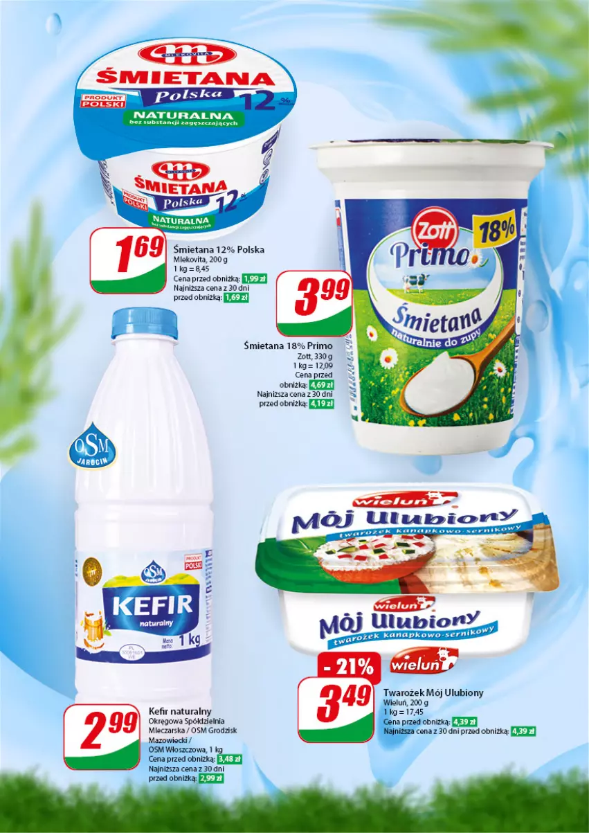 Gazetka promocyjna Dino - Gazetka 7 - ważna 14.02 do 20.02.2024 - strona 37 - produkty: Kefir, Kefir naturalny, Mleko, Mlekovita, Zott