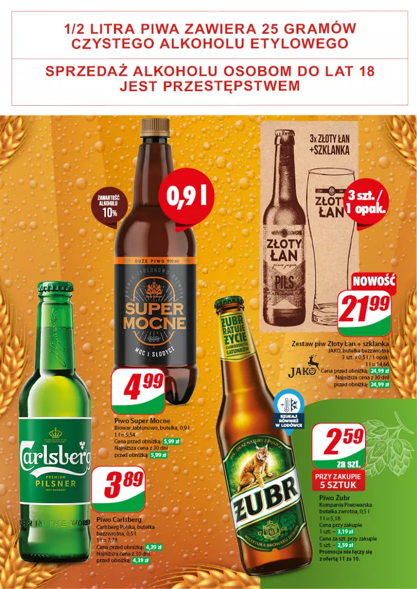 Gazetka promocyjna Dino - Gazetka 7 - ważna 14.02 do 20.02.2024 - strona 46 - produkty: Carlsberg, Piwo, Szklanka