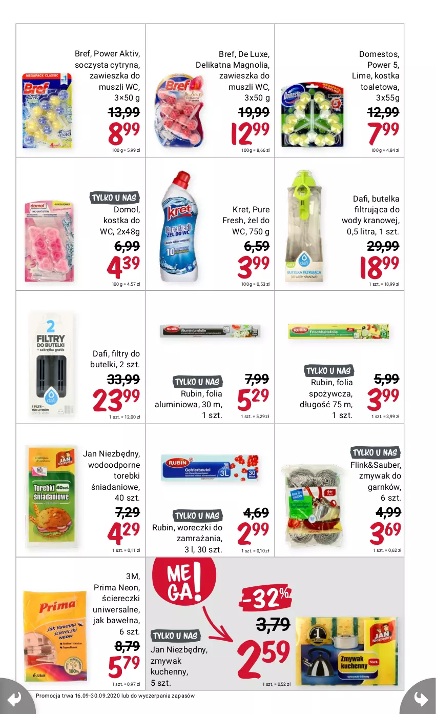 Gazetka promocyjna Rossmann - 16 Września - ważna 16.07 do 30.09.2021 - strona 13 - produkty: Bref, Domol, Kret, Pur