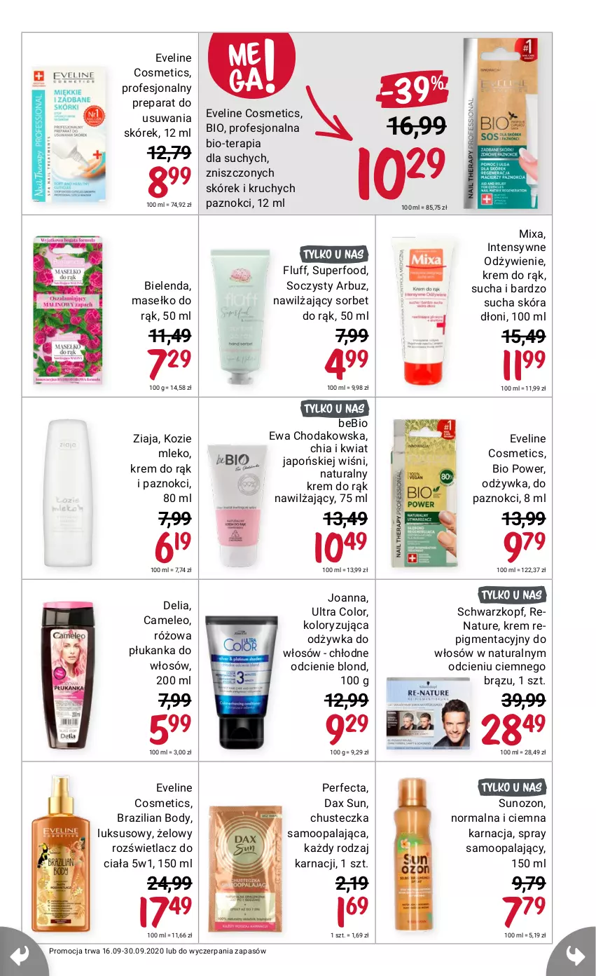 Gazetka promocyjna Rossmann - 16 Września - ważna 16.07 do 30.09.2021 - strona 21 - produkty: Bielenda, DAX, Eveline, Joanna, Mixa, Perfecta