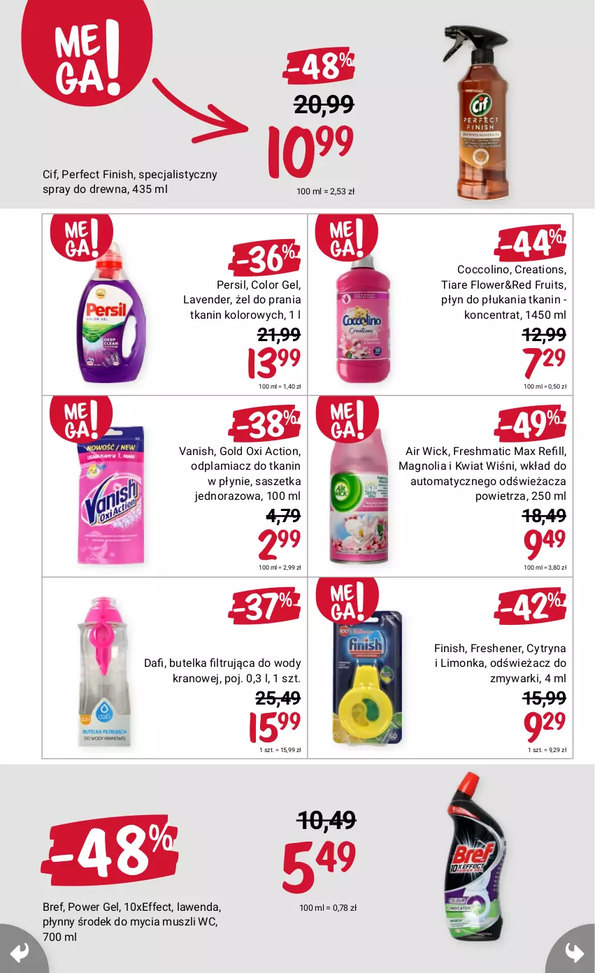 Gazetka promocyjna Rossmann - 16 Września - ważna 16.07 do 30.09.2021 - strona 4 - produkty: Bref, Cif, Coccolino, Finish, Persil, Vanish