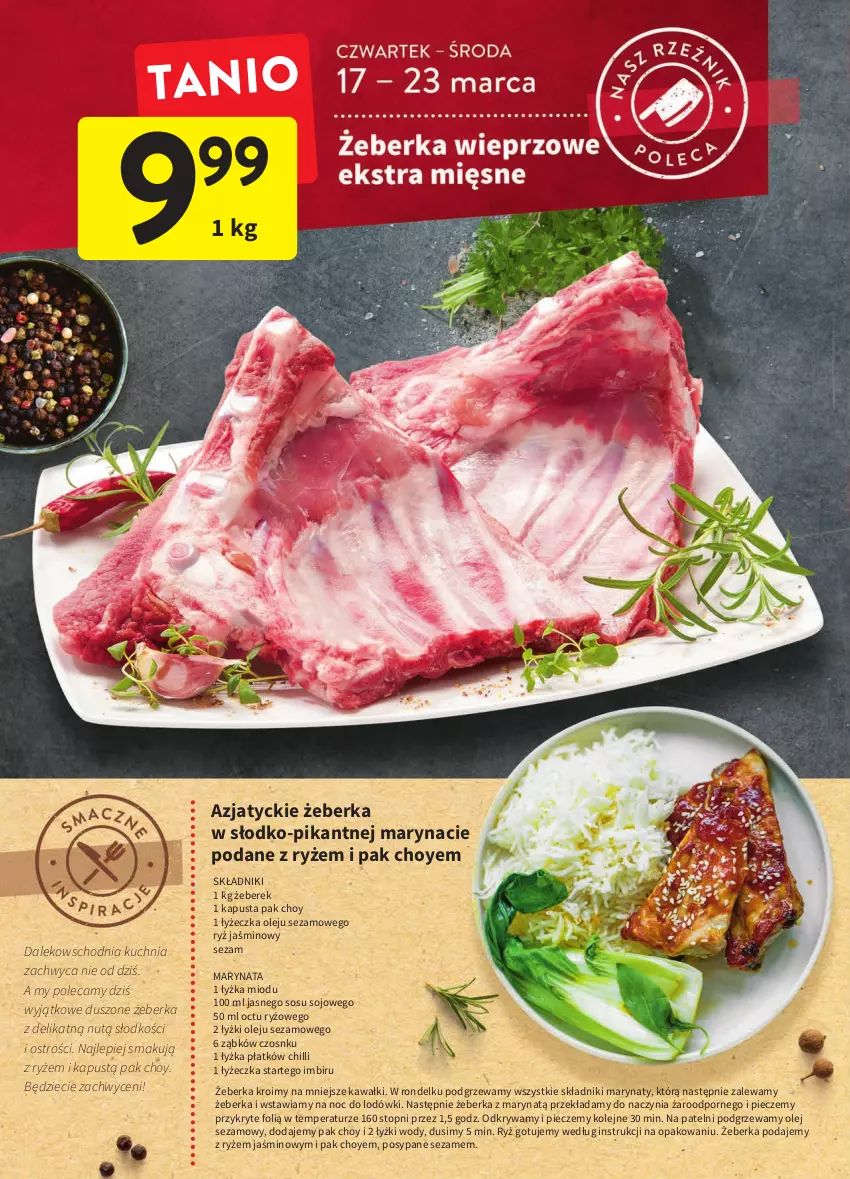 Gazetka promocyjna Intermarche - Spożywcza - ważna 17.03 do 23.03.2022 - strona 12 - produkty: Dzieci, Imbir, Kapustą, Kawa, Kuchnia, Olej, Olej sezamowy, Piec, Por, Rondel, Ryż, Sezam, Sos, Top