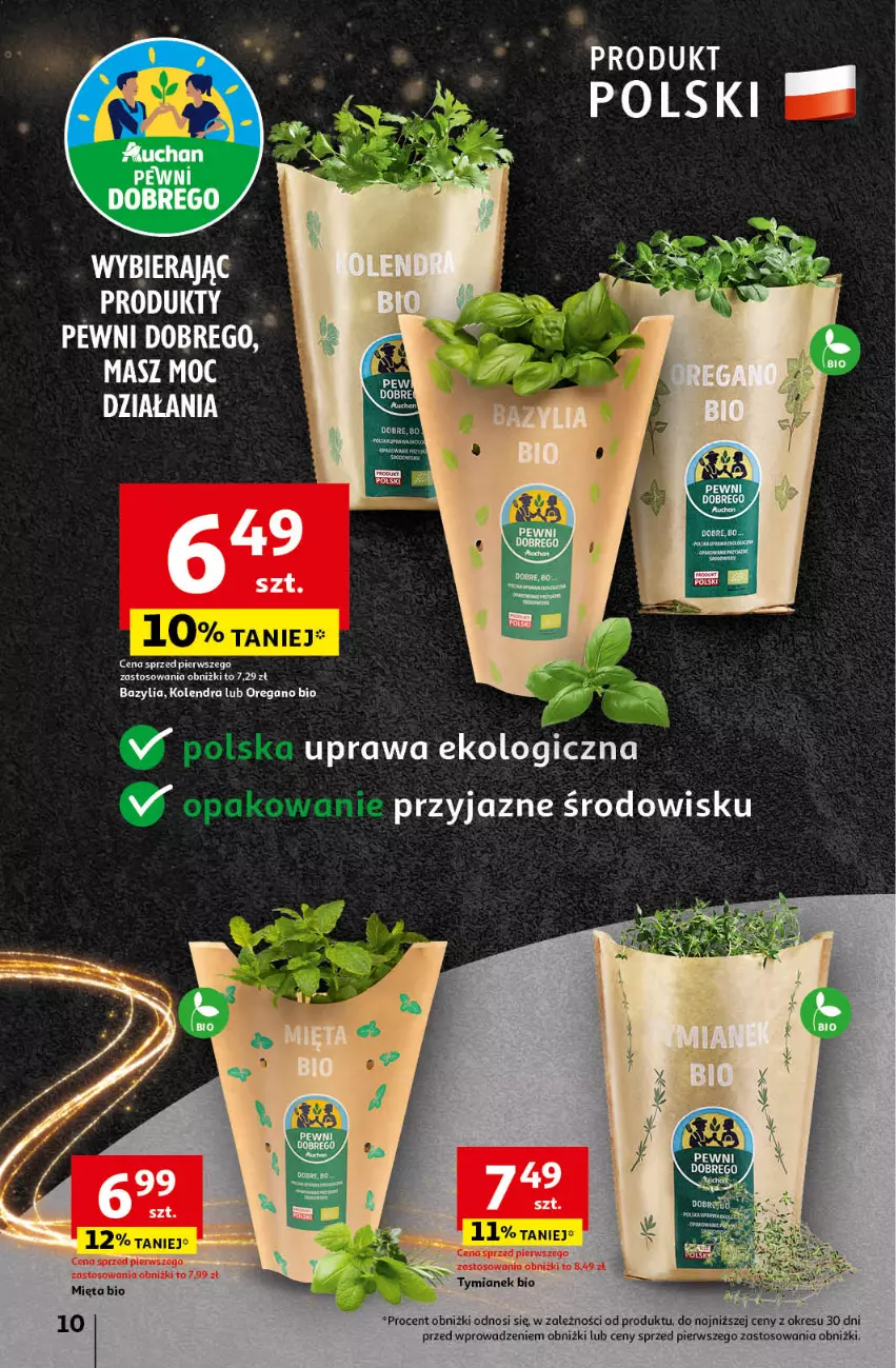 Gazetka promocyjna Auchan - Gazetka Pewność Niskich Cen Hipermarket Auchan - ważna 05.12 do 11.12.2024 - strona 12 - produkty: Bazyl, Bazylia, Kolendra, Mięta