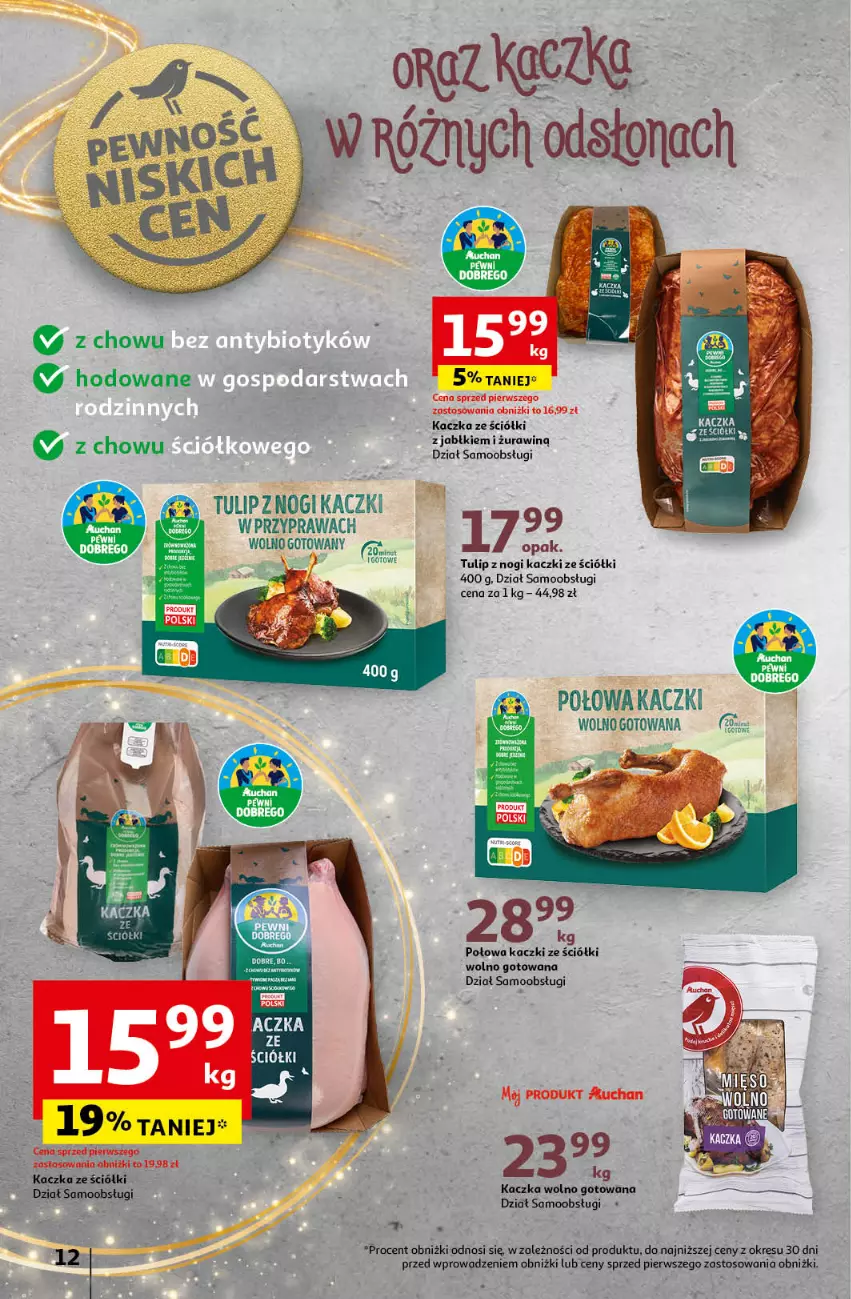 Gazetka promocyjna Auchan - Gazetka Pewność Niskich Cen Hipermarket Auchan - ważna 05.12 do 11.12.2024 - strona 14 - produkty: Kaczka, Tran