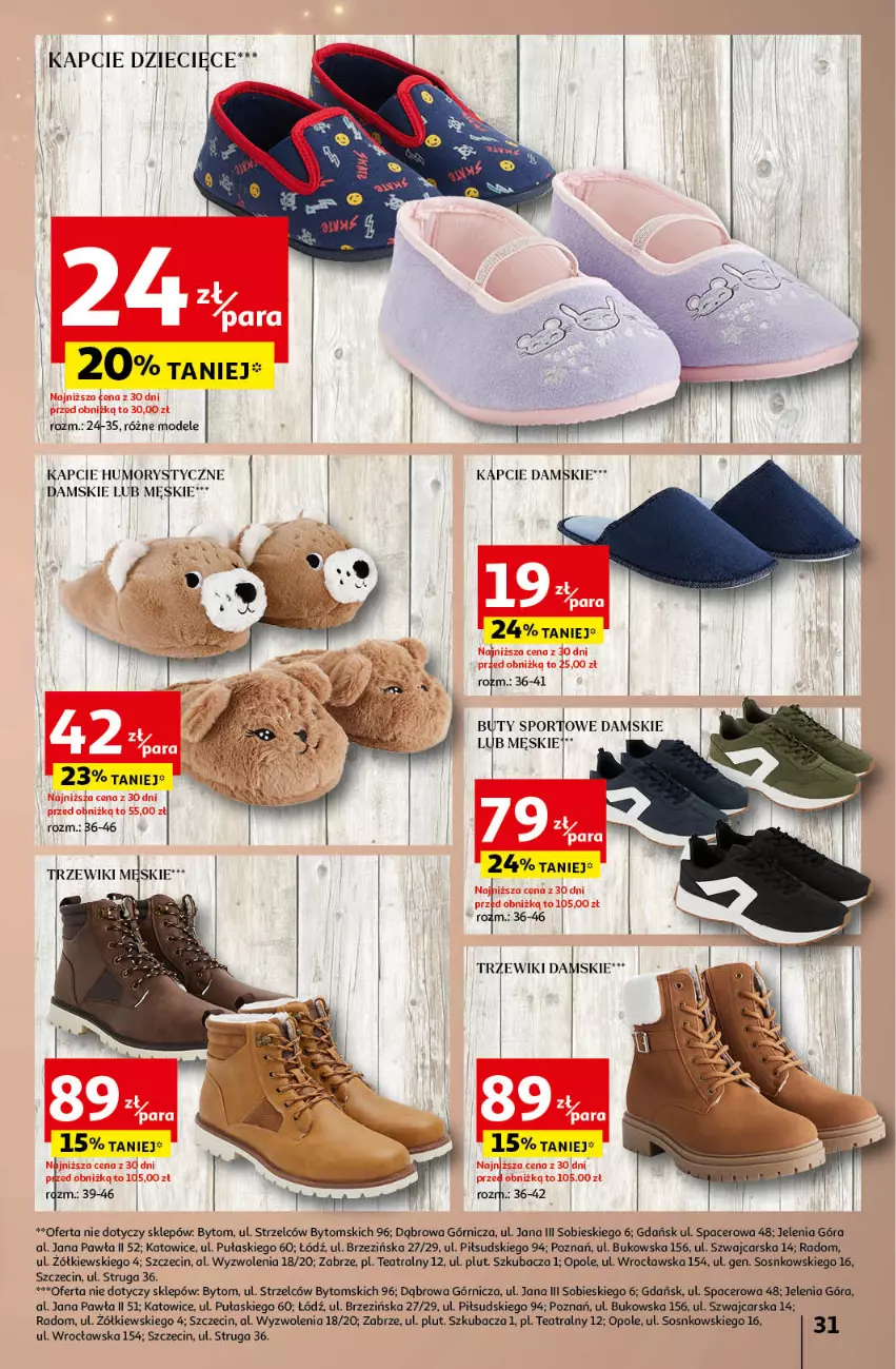 Gazetka promocyjna Auchan - Gazetka Pewność Niskich Cen Hipermarket Auchan - ważna 05.12 do 11.12.2024 - strona 33 - produkty: Acer, Buty, Cars, Kapcie, Por, Sos, Sport