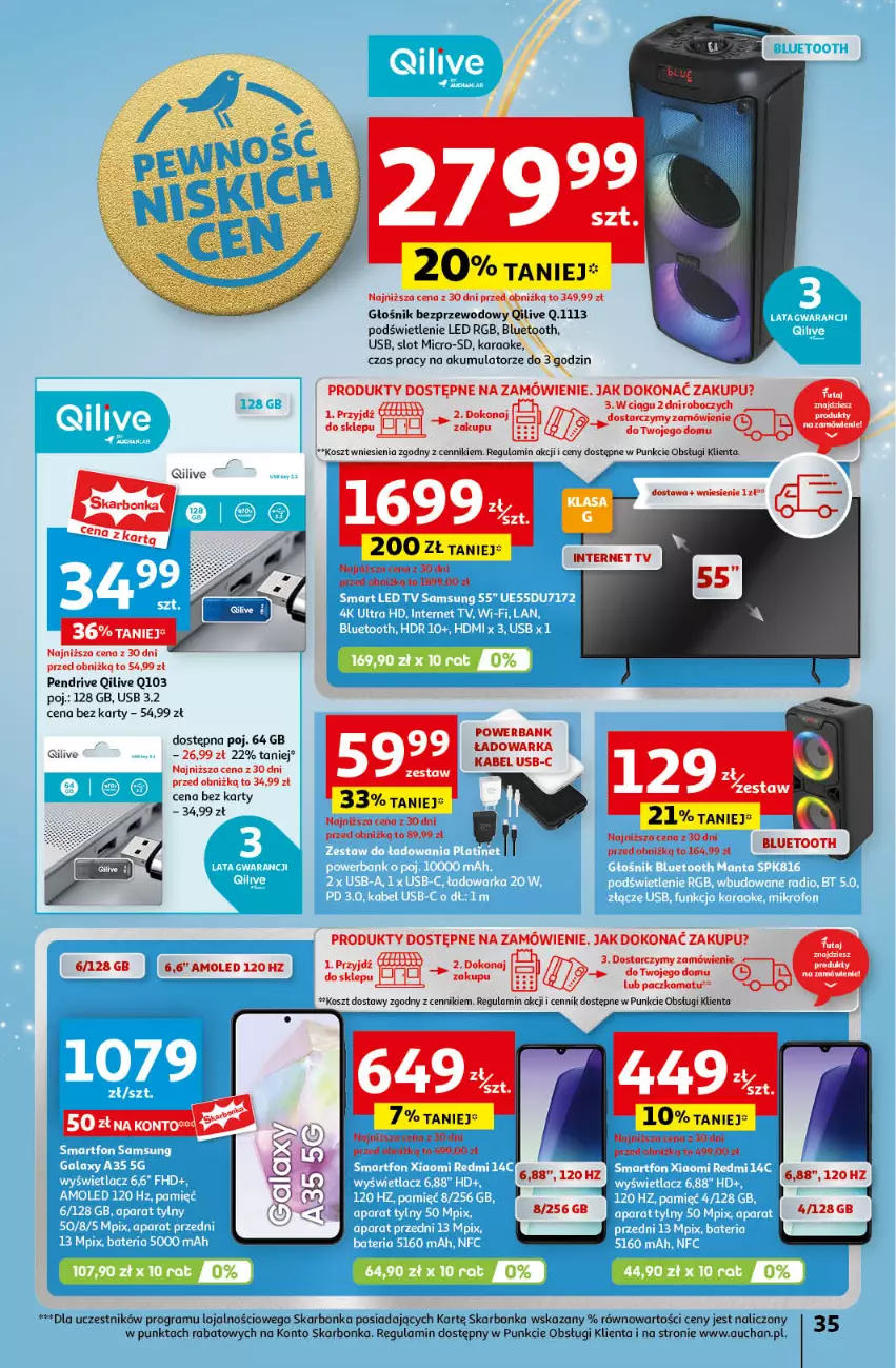 Gazetka promocyjna Auchan - Gazetka Pewność Niskich Cen Hipermarket Auchan - ważna 05.12 do 11.12.2024 - strona 41 - produkty: Akumulator, Amol, Głośnik, Gra, Kosz, Pendrive