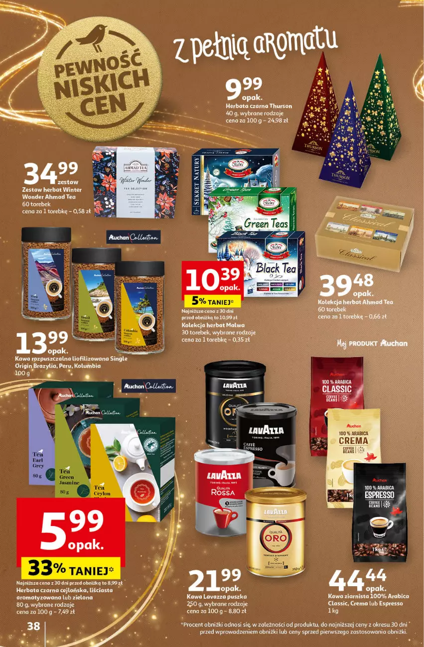 Gazetka promocyjna Auchan - Gazetka Pewność Niskich Cen Hipermarket Auchan - ważna 05.12 do 11.12.2024 - strona 44 - produkty: BIC, Cars, Herbata, Herbata czarna, Kawa, Kawa rozpuszczalna, Kawa ziarnista, Lavazza