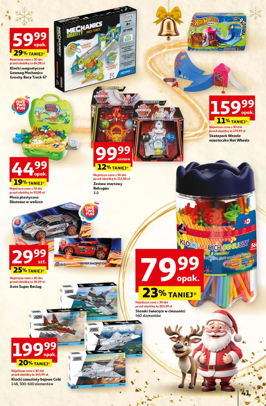 Gazetka promocyjna Auchan - Gazetka Pewność Niskich Cen Hipermarket Auchan - ważna 05.12 do 11.12.2024 - strona 47 - produkty: Amol, Dinozaur, Gra, Hot Wheels, Klocki, Samolot