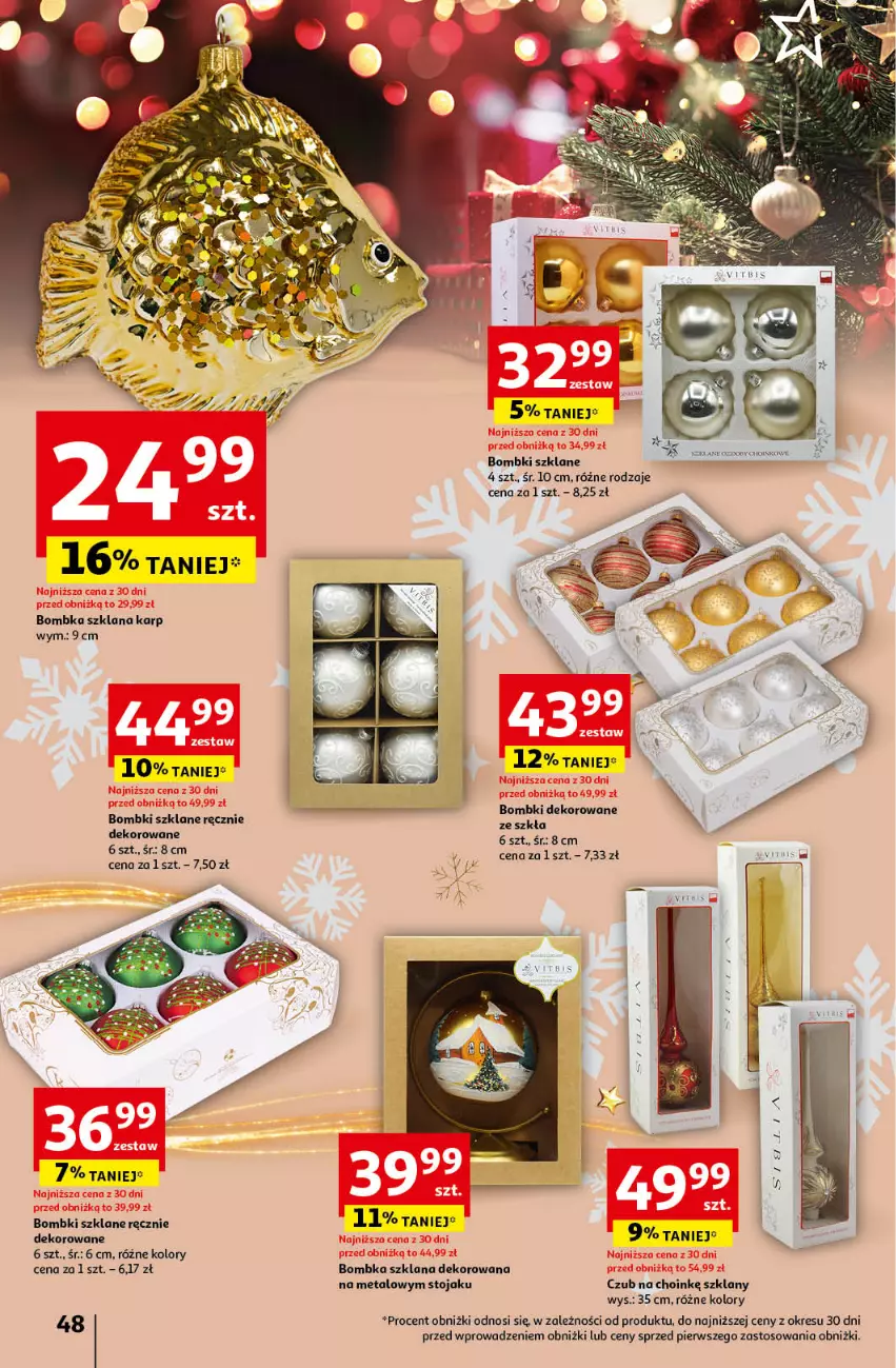 Gazetka promocyjna Auchan - Gazetka Pewność Niskich Cen Hipermarket Auchan - ważna 05.12 do 11.12.2024 - strona 54 - produkty: Bombki, Karp, LANA, Stojak