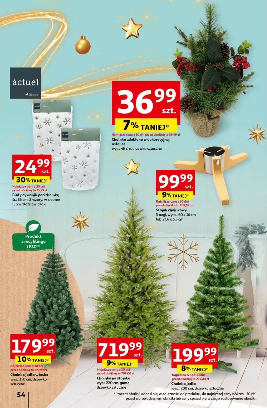 Gazetka promocyjna Auchan - Gazetka Pewność Niskich Cen Hipermarket Auchan - ważna 05.12 do 11.12.2024 - strona 60 - produkty: Choinka, Dywan, Dywanik, Inka, Stojak