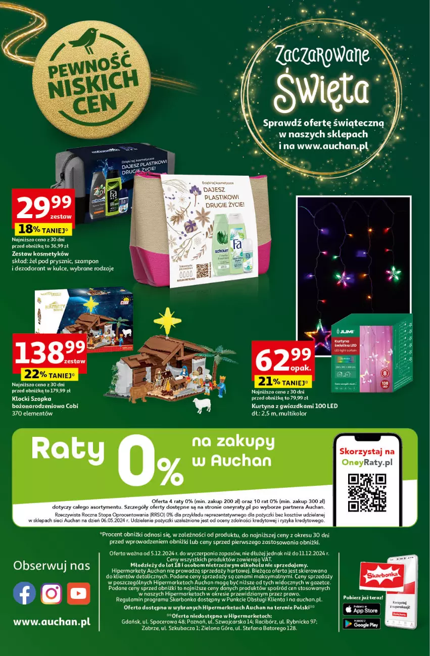 Gazetka promocyjna Auchan - Gazetka Pewność Niskich Cen Hipermarket Auchan - ważna 05.12 do 11.12.2024 - strona 62 - produkty: Acer, Cars, Dezodorant, Fa, Gra, Klocki, Kosz, Szampon, Tera, Top