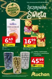 Gazetka promocyjna Auchan - Gazetka Pewność Niskich Cen Hipermarket Auchan - Gazetka - ważna od 11.12 do 11.12.2024 - strona 1 - produkty: Lindt, Zestaw bombek