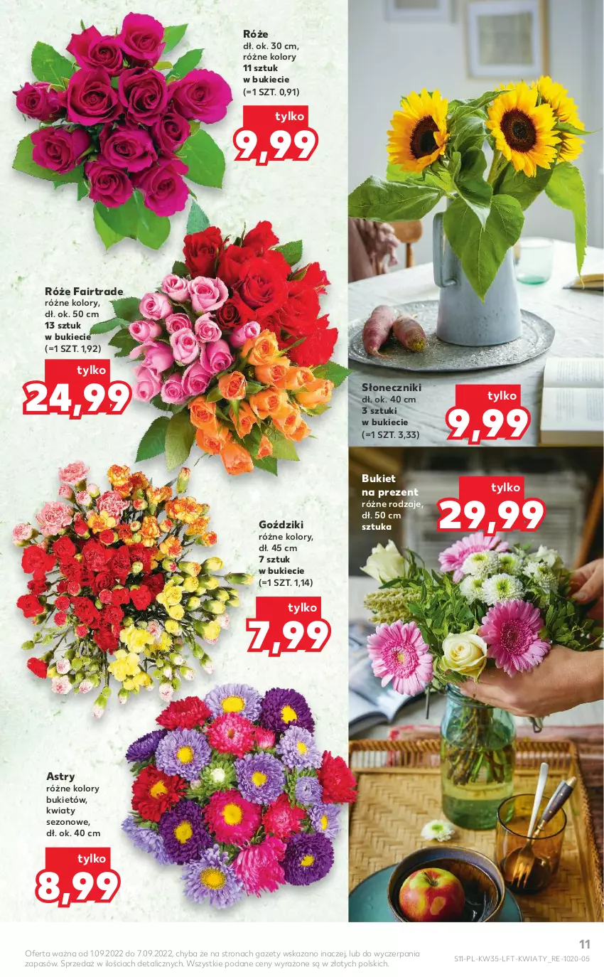 Gazetka promocyjna Kaufland - OFERTA TYGODNIA - ważna 01.09 do 07.09.2022 - strona 11 - produkty: Bukiet, Fa