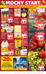 Gazetka promocyjna Kaufland - OFERTA TYGODNIA - Gazetka - ważna od 07.09 do 07.09.2022 - strona 48 - produkty: Piec, Krakus, Ser, Danone, Finish, Zupa, Papryka czerwona, Papryka, Karkówka wieprzowa, Stek, Mlekovita, Serek homogenizowany, Serek, Schweppes, Winogrona, Mąka, Napój gazowany, Danio, Młynpol, Kabanos, Zmywarki, Mąka pszenna, Wino, Waga, Napój, Mleko