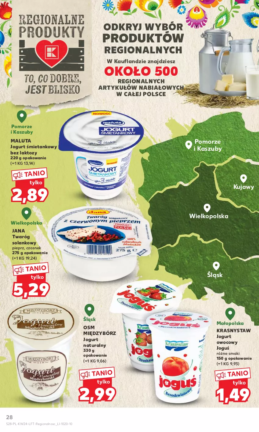 Gazetka promocyjna Kaufland - Gazetka tygodnia - ważna 15.06 do 21.06.2023 - strona 28 - produkty: Czosnek, Jogurt, Jogurt naturalny, Jogurt owocowy, Pieprz, Solan, Twaróg