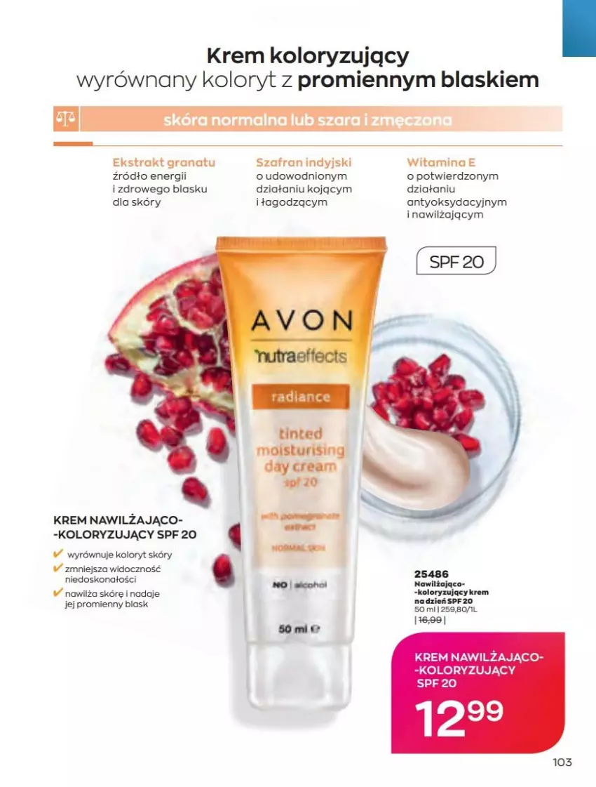 Gazetka promocyjna Avon - Katalog Avon 4/2022 kampania kwiecień - ważna 01.04 do 30.04.2022 - strona 103 - produkty: Gra, Granat, Szafran