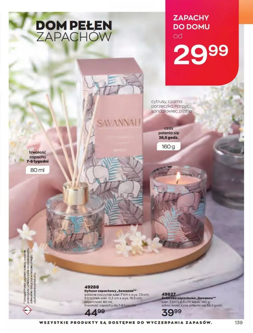 Gazetka promocyjna Avon - Katalog Avon 4/2022 kampania kwiecień - ważna 01.04 do 30.04.2022 - strona 139 - produkty: Dyfuzor zapachowy, Piec, Por, Waga, Wanna