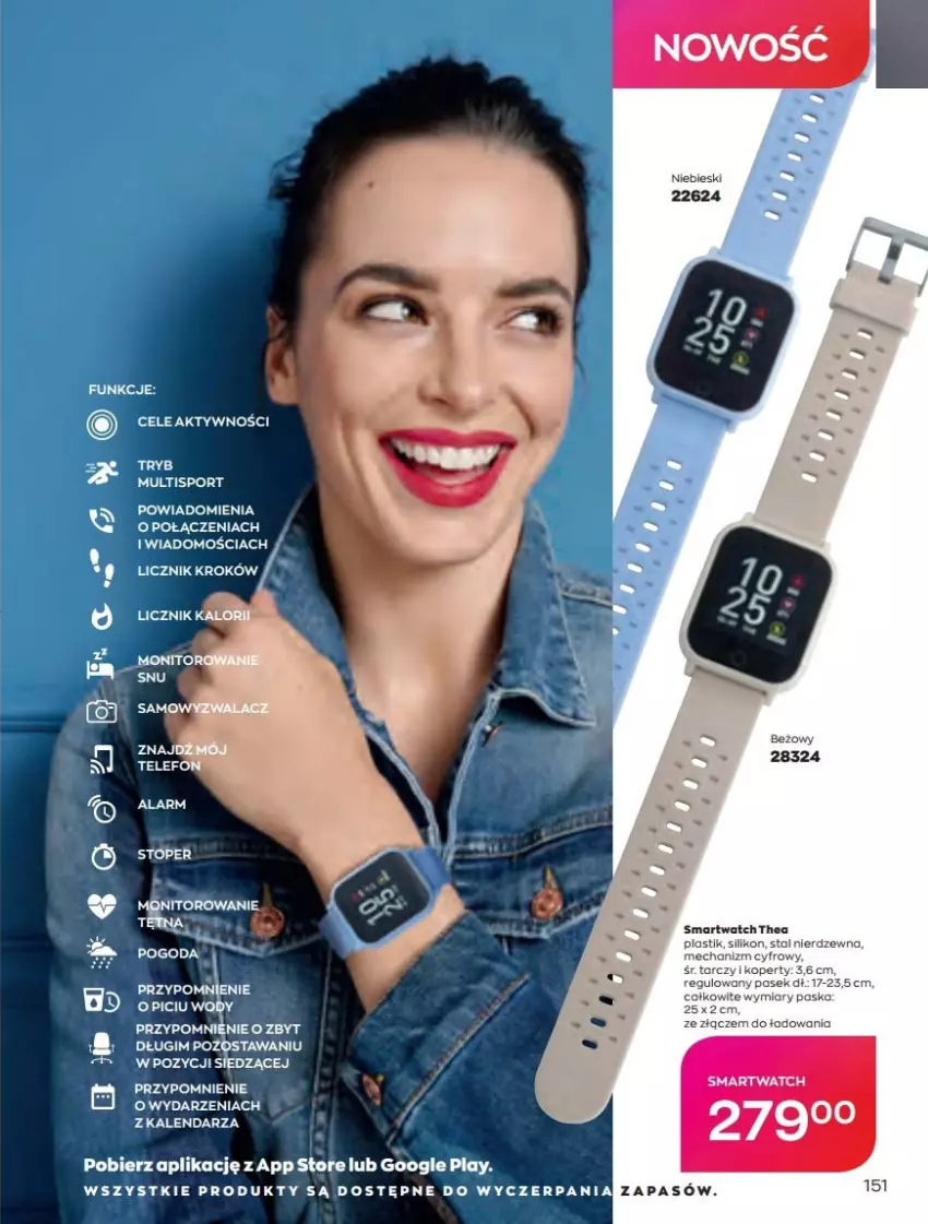 Gazetka promocyjna Avon - Katalog Avon 4/2022 kampania kwiecień - ważna 01.04 do 30.04.2022 - strona 151 - produkty: Kalendarz, Pasek, Por, Smartwatch, Sport, Top