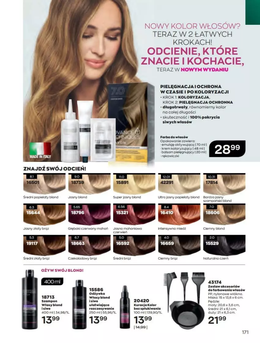 Gazetka promocyjna Avon - Katalog Avon 4/2022 kampania kwiecień - ważna 01.04 do 30.04.2022 - strona 171 - produkty: Cień, Fa, Miska, Odżywka, Szampon, Tera