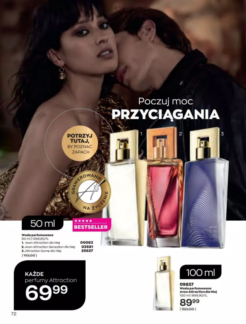 Gazetka promocyjna Avon - Katalog Avon 4/2022 kampania kwiecień - ważna 01.04 do 30.04.2022 - strona 72 - produkty: Perfum, Woda, Woda perfumowana