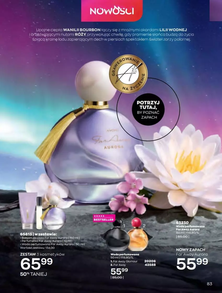 Gazetka promocyjna Avon - Katalog Avon 4/2022 kampania kwiecień - ważna 01.04 do 30.04.2022 - strona 83 - produkty: Balsam do ciała, Bourbon, Fa, Perfum, Woda, Woda perfumowana