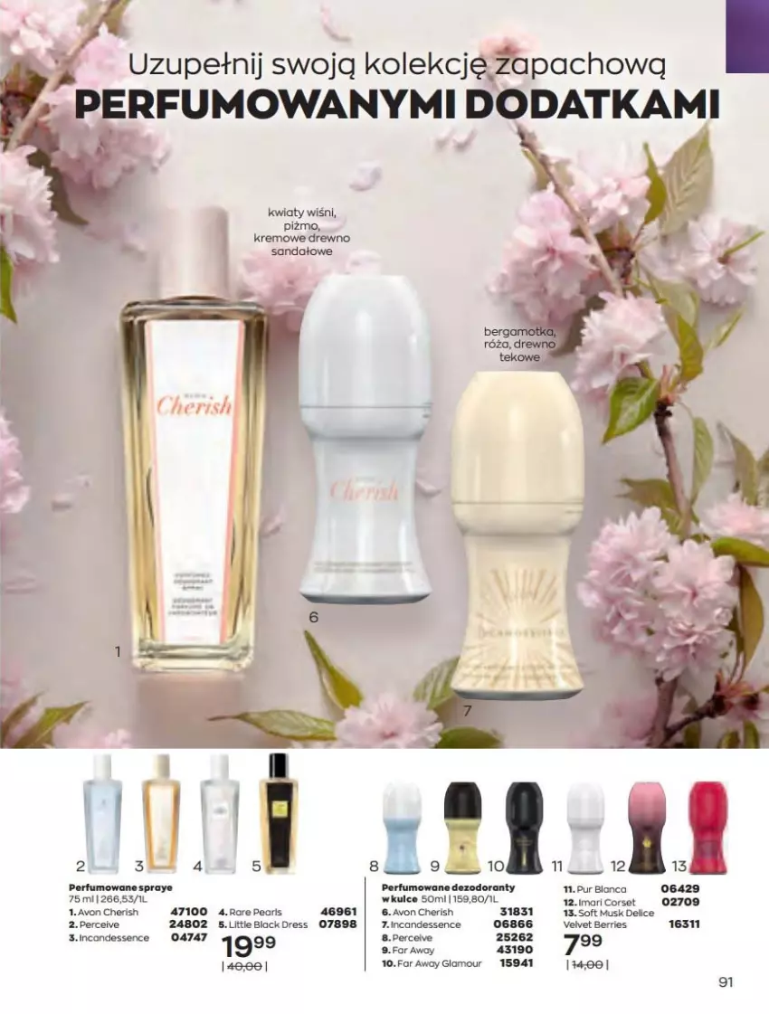 Gazetka promocyjna Avon - Katalog Avon 4/2022 kampania kwiecień - ważna 01.04 do 30.04.2022 - strona 91 - produkty: Dres, Fa, Lack, Mus, Perfum, Por, Sandał, Velvet