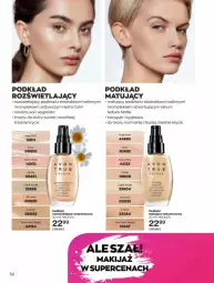 Gazetka promocyjna Avon - Katalog Avon 4/2022 kampania kwiecień - Gazetka - ważna od 30.04 do 30.04.2022 - strona 52 - produkty: Makijaż, Podkład matujący, Podkład