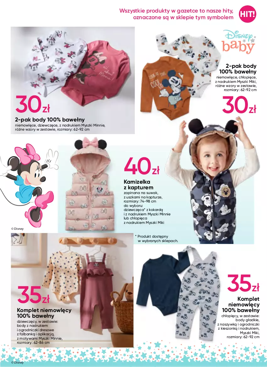 Gazetka promocyjna Pepco - Letnia kolekcja - ważna 21.07 do 03.08.2022 - strona 5 - produkty: Body, Disney, Dres, Fa, Kamizelka, Minnie, Mysz, O nas