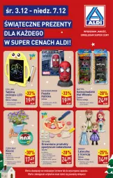 Gazetka promocyjna Aldi - Katalog prezentowy - Gazetka - ważna od 07.12 do 07.12.2025 - strona 2 - produkty: Znikopis, Chodzik, Samochodziki, Ravensburger, Disney, Pizza, Mattel, Storczyk, Burger, Klocki, Hot Wheels