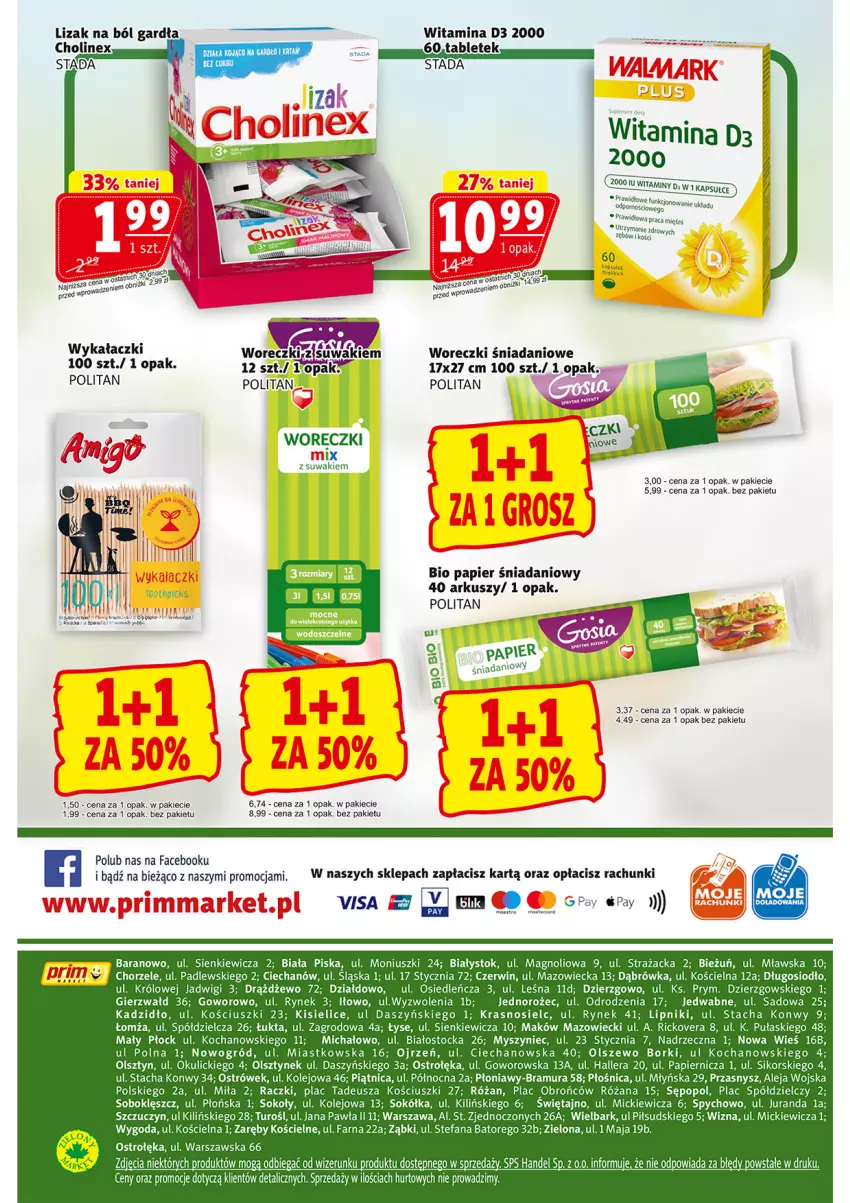 Gazetka promocyjna Prim Market - ważna 23.01 do 29.01.2025 - strona 16 - produkty: Danio, Fa, Jednorożec, Kisiel, Koc, Mysz, Ogród, Olej, Papier, Piątnica, Róża, Sok, Sokół, Stock, Tablet