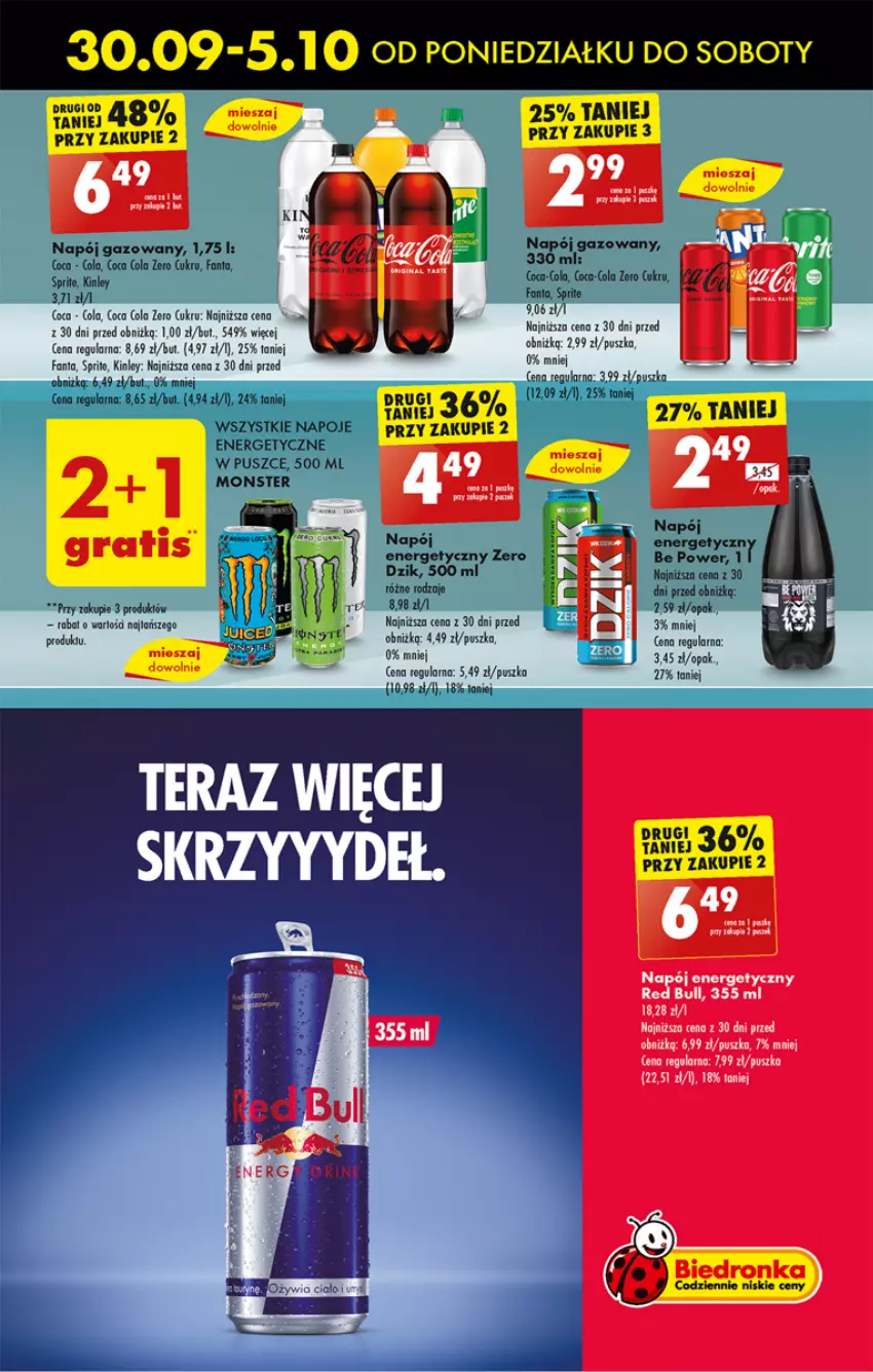 Gazetka promocyjna Biedronka - Od poniedzialku - ważna 30.09 do 05.10.2024 - strona 55 - produkty: Fa, Fanta, Sprite