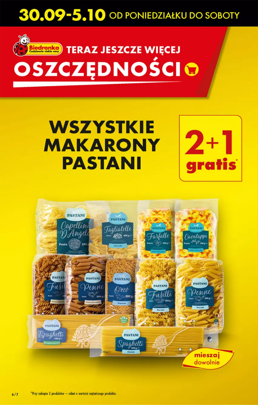 Gazetka promocyjna Biedronka - Od poniedzialku - ważna 30.09 do 05.10.2024 - strona 6 - produkty: Makaron, Tera