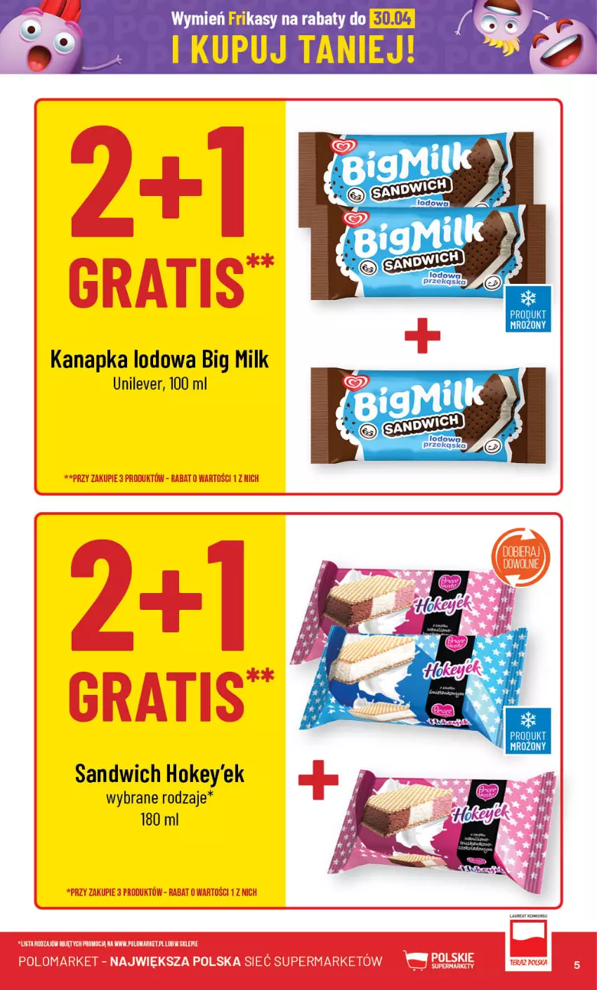 Gazetka promocyjna PoloMarket - Gazetka pomocyjna - ważna 24.04 do 30.04.2024 - strona 5 - produkty: Big Milk