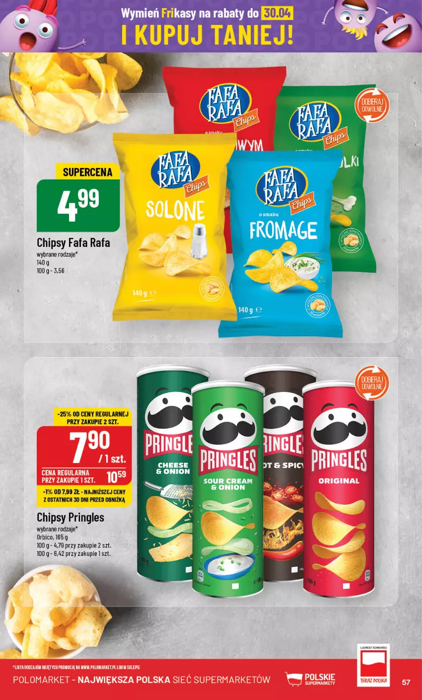 Gazetka promocyjna PoloMarket - Gazetka pomocyjna - ważna 24.04 do 30.04.2024 - strona 57 - produkty: BIC, Chipsy, Fa, Pringles