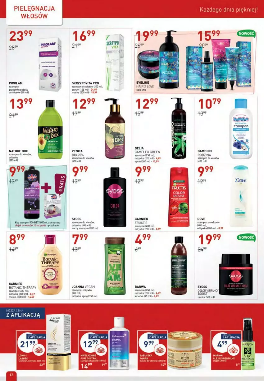 Gazetka promocyjna Drogerie Jawa - ważna 04.11 do 01.12.2021 - strona 12 - produkty: Dove, Eleo, Eveline, Fa, Fructis, Garnier, Joanna, Maska, Nature Box, Odżywka, Szachy, Szampon