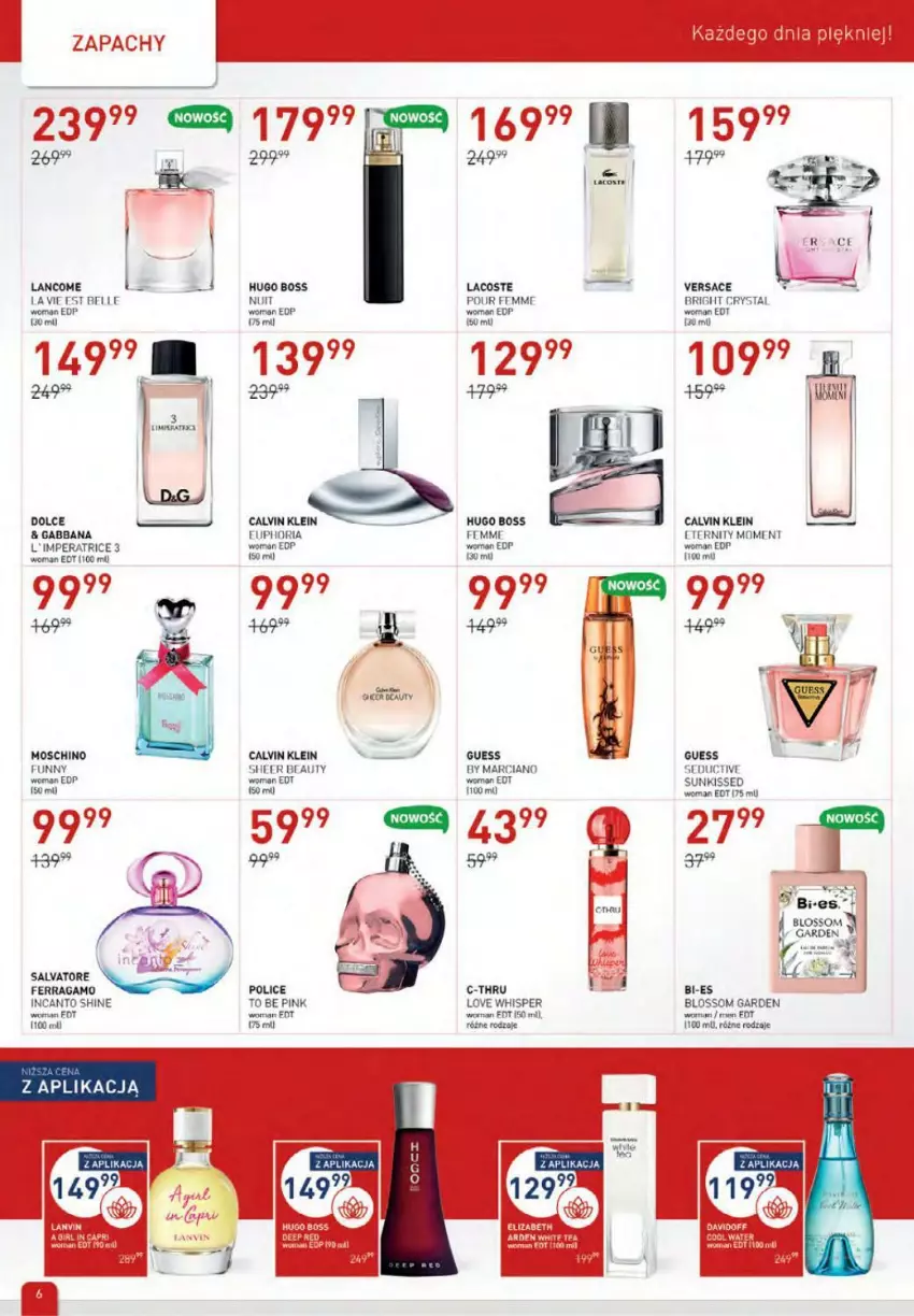 Gazetka promocyjna Drogerie Jawa - ważna 04.11 do 01.12.2021 - strona 6 - produkty: C-Thru, Calvin Klein, Fa, Hugo Boss, Lacoste, Moschino, Versace