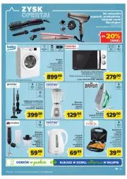 Gazetka promocyjna Carrefour - Gazetka Carrefour - Gazetka - ważna od 12.03 do 12.03.2022 - strona 33 - produkty: Toshiba, Gorenje, Odkurzacz, Pralka, Top, Blender, Beko, Czajnik, Pojemnik, Toster, Kuchenka mikrofalowa, Zelmer, Braun, Grill, Fa