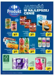 Gazetka promocyjna Carrefour - Gazetka Carrefour - Gazetka - ważna od 12.03 do 12.03.2022 - strona 5 - produkty: Ciastka, Sos, Ryż, Papier, Ręcznik, Karczochy, Rolki, Napój, Danie gotowe, Fa