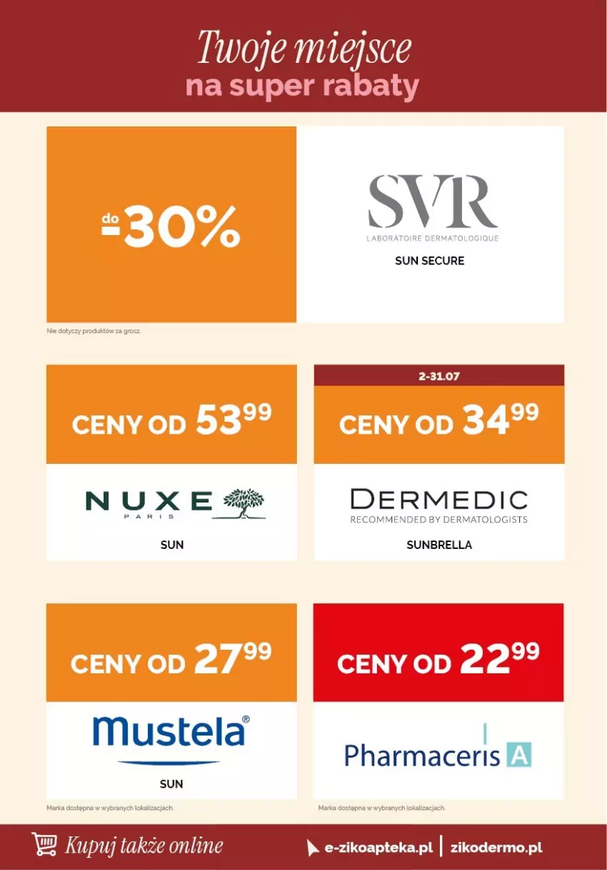 Gazetka promocyjna Ziko - Gazetka Ziko Dermo - ważna 02.07 do 15.07.2026 - strona 14 - produkty: Dermedic, Mus, Mustela