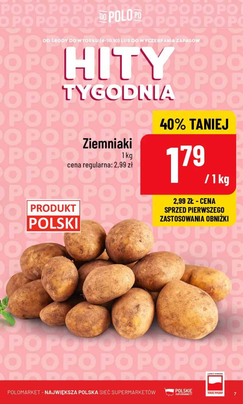 Gazetka promocyjna PoloMarket - Gazetka pomocyjna - ważna 04.10 do 10.10.2023 - strona 7 - produkty: Ziemniaki