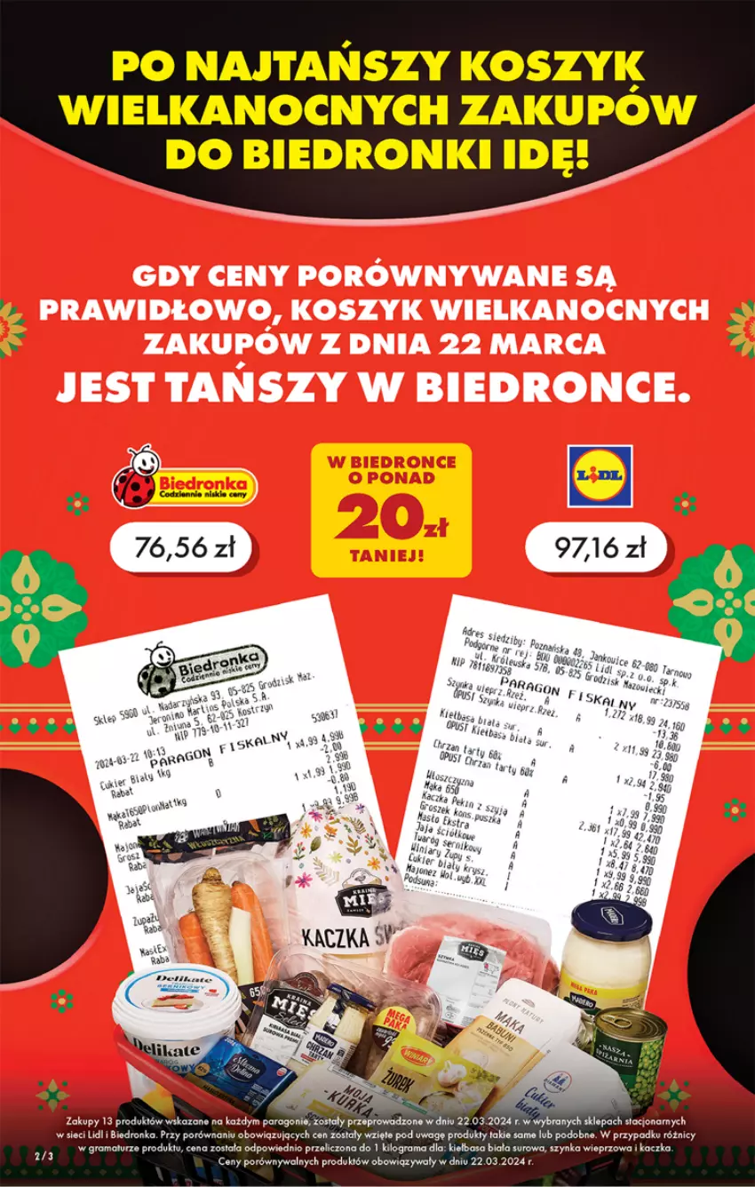 Gazetka promocyjna Biedronka - Od czwartku - ważna 28.03 do 03.04.2024 - strona 2 - produkty: Dron, Gra, Kaczka, Kosz, Por, Rama, Szynka, Szynka wieprzowa