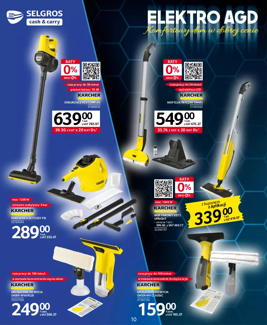 Gazetka promocyjna Selgros - Katalog Elektro - ważna 16.03 do 29.03.2023 - strona 10 - produkty: Mop, Mop parowy, Odkurzacz, Parownica