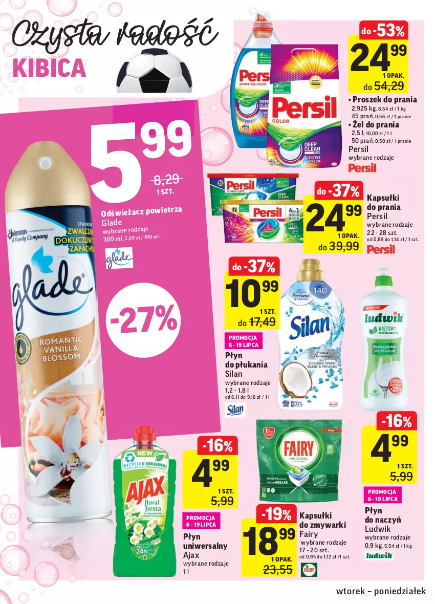 Gazetka promocyjna Intermarche - Gazetka promocyjna - ważna 06.07 do 12.07.2021 - strona 34 - produkty: Ajax, BIC, Fa, Fairy, Kapsułki do prania, Ludwik, Persil, Płyn do płukania, Proszek do prania, Silan, Zmywarki