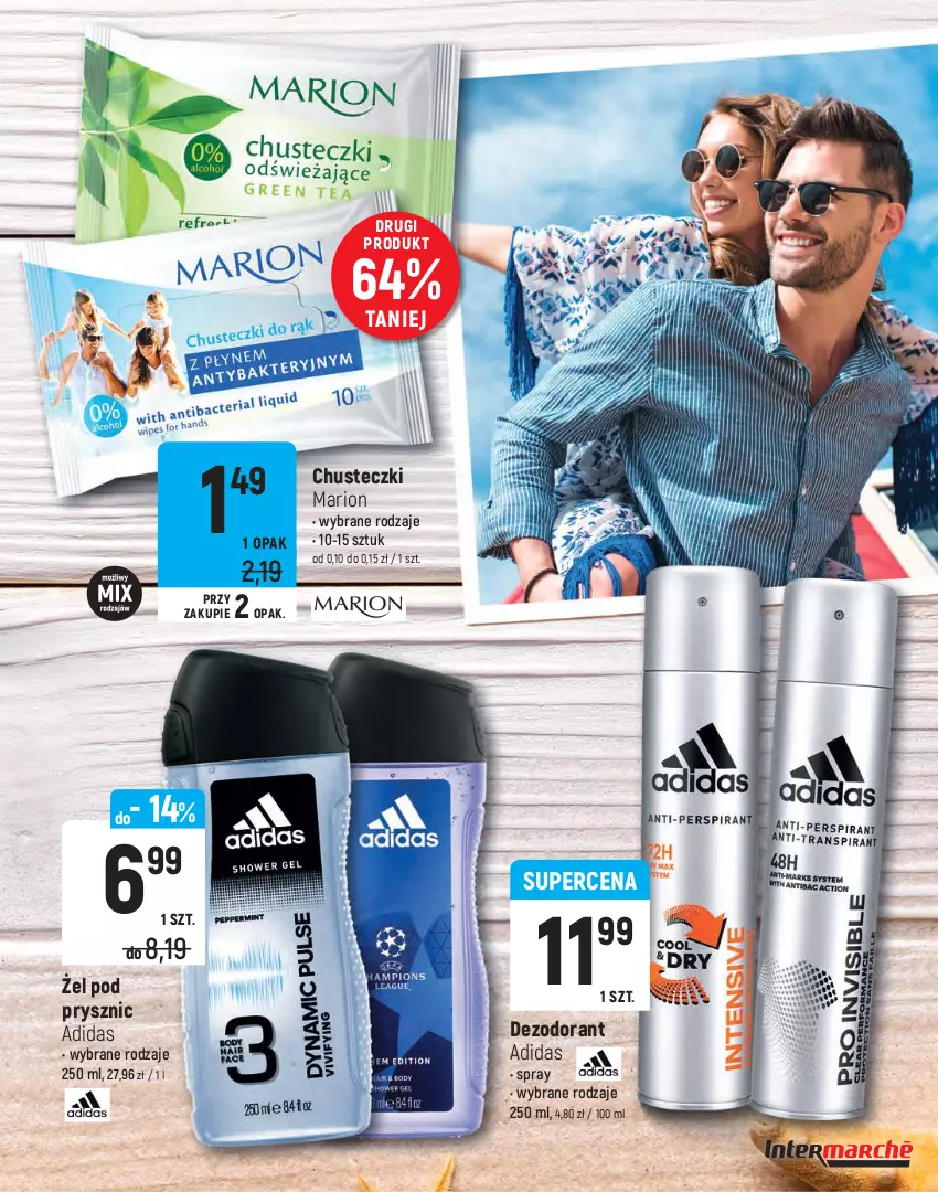 Gazetka promocyjna Intermarche - Lato 2021 - ważna 15.06 do 07.07.2021 - strona 19 - produkty: Adidas, Chusteczki, Dezodorant, Nivea, Szampon